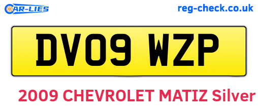 DV09WZP are the vehicle registration plates.