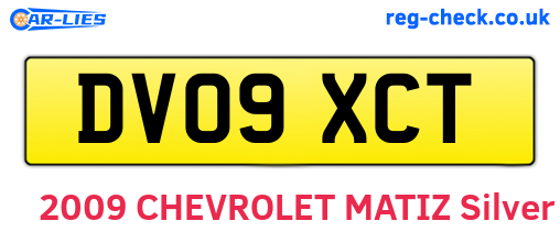 DV09XCT are the vehicle registration plates.