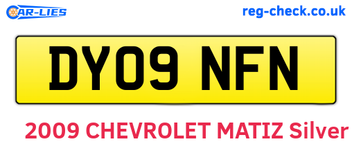DY09NFN are the vehicle registration plates.