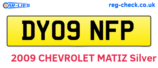 DY09NFP are the vehicle registration plates.