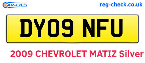 DY09NFU are the vehicle registration plates.