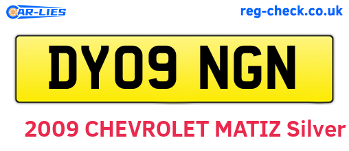 DY09NGN are the vehicle registration plates.