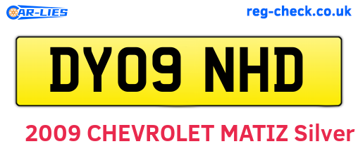 DY09NHD are the vehicle registration plates.
