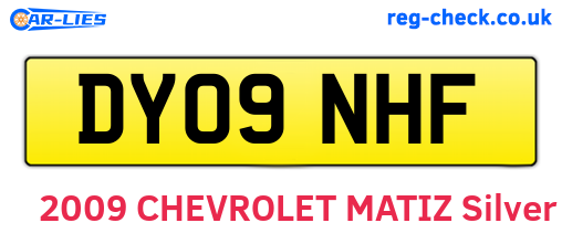 DY09NHF are the vehicle registration plates.