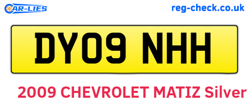 DY09NHH are the vehicle registration plates.