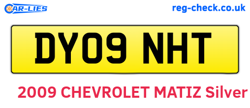 DY09NHT are the vehicle registration plates.