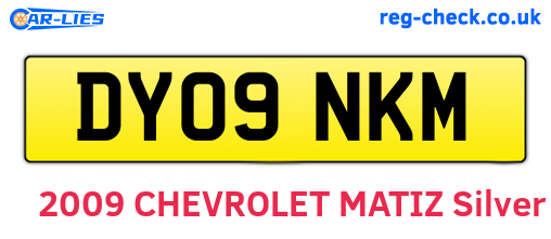 DY09NKM are the vehicle registration plates.