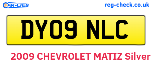 DY09NLC are the vehicle registration plates.