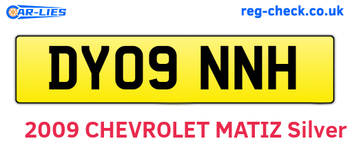 DY09NNH are the vehicle registration plates.