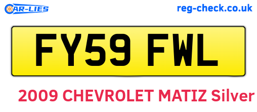 FY59FWL are the vehicle registration plates.