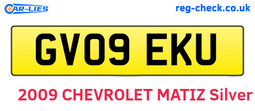 GV09EKU are the vehicle registration plates.