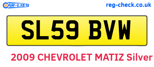 SL59BVW are the vehicle registration plates.