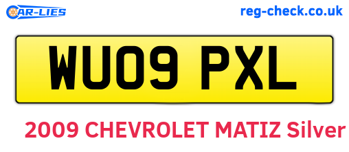 WU09PXL are the vehicle registration plates.