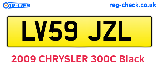LV59JZL are the vehicle registration plates.