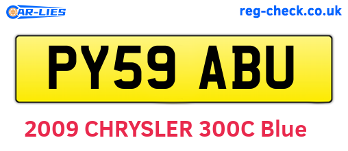 PY59ABU are the vehicle registration plates.