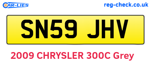 SN59JHV are the vehicle registration plates.