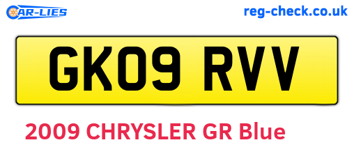 GK09RVV are the vehicle registration plates.