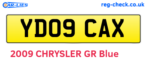 YD09CAX are the vehicle registration plates.