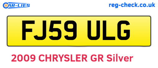 FJ59ULG are the vehicle registration plates.