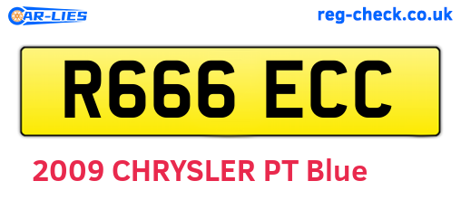 R666ECC are the vehicle registration plates.
