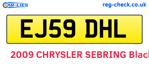 EJ59DHL are the vehicle registration plates.