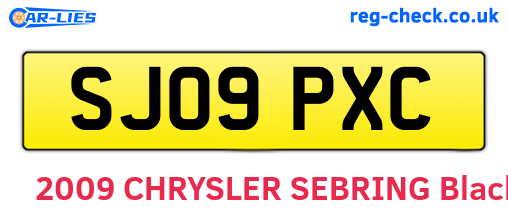 SJ09PXC are the vehicle registration plates.