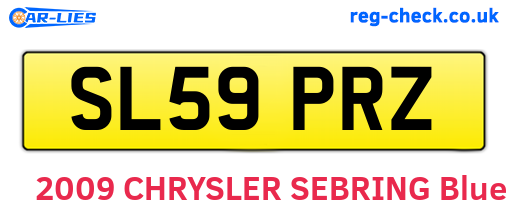 SL59PRZ are the vehicle registration plates.