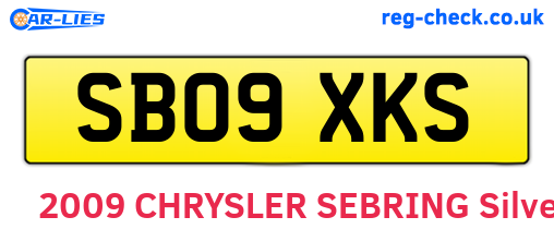 SB09XKS are the vehicle registration plates.