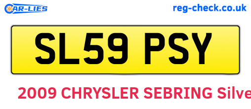 SL59PSY are the vehicle registration plates.