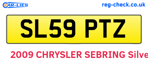 SL59PTZ are the vehicle registration plates.