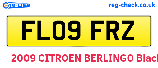 FL09FRZ are the vehicle registration plates.