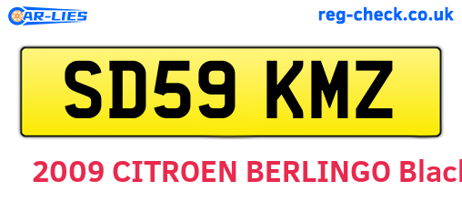 SD59KMZ are the vehicle registration plates.