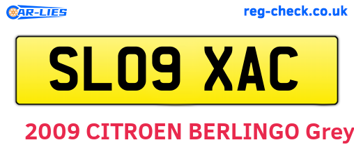 SL09XAC are the vehicle registration plates.