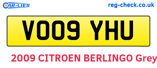 VO09YHU are the vehicle registration plates.