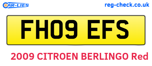 FH09EFS are the vehicle registration plates.