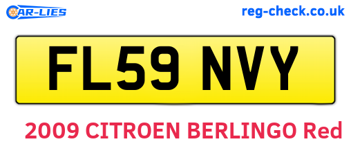 FL59NVY are the vehicle registration plates.