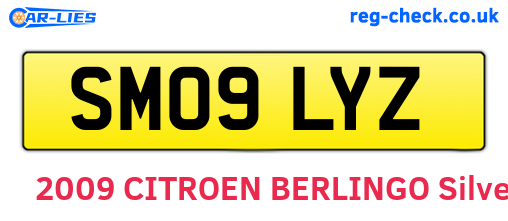 SM09LYZ are the vehicle registration plates.