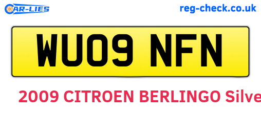 WU09NFN are the vehicle registration plates.