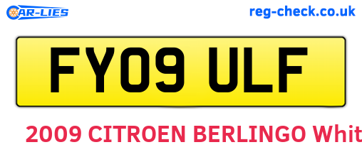 FY09ULF are the vehicle registration plates.