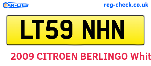 LT59NHN are the vehicle registration plates.
