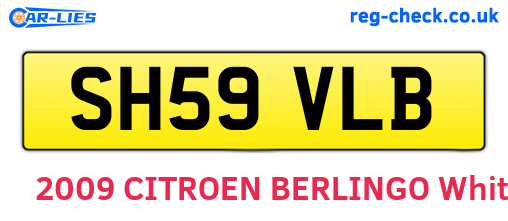 SH59VLB are the vehicle registration plates.