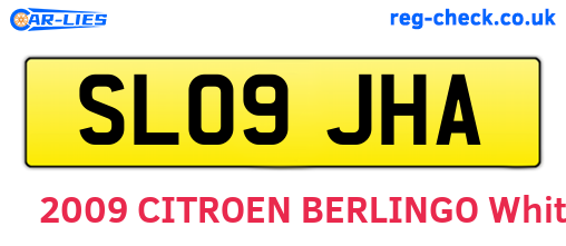 SL09JHA are the vehicle registration plates.
