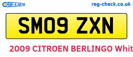 SM09ZXN are the vehicle registration plates.