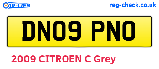 DN09PNO are the vehicle registration plates.