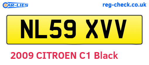 NL59XVV are the vehicle registration plates.