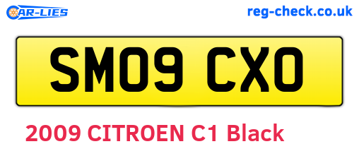 SM09CXO are the vehicle registration plates.