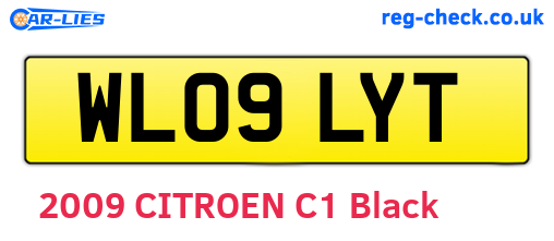 WL09LYT are the vehicle registration plates.