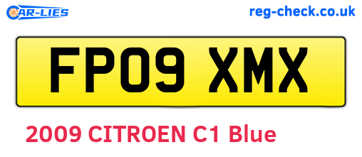 FP09XMX are the vehicle registration plates.