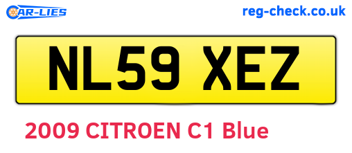NL59XEZ are the vehicle registration plates.