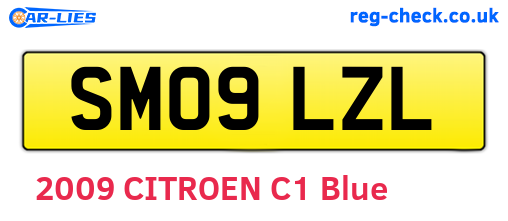 SM09LZL are the vehicle registration plates.